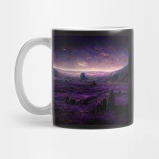 alien world landscape Mug